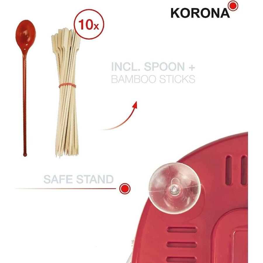 KORONA Zuckerwattemaschine 41200 inkl. Messlöffel & 10x Holzstäbchen NEU