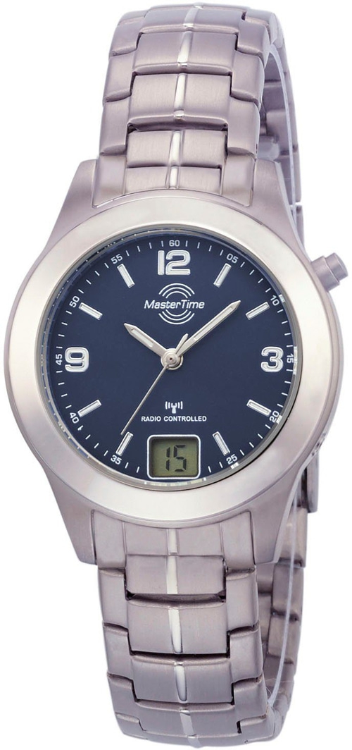 MASTER TIME Armbanduhr Damen MTLT-10352-31M Quarz Funk Titan 34mm B-WARE