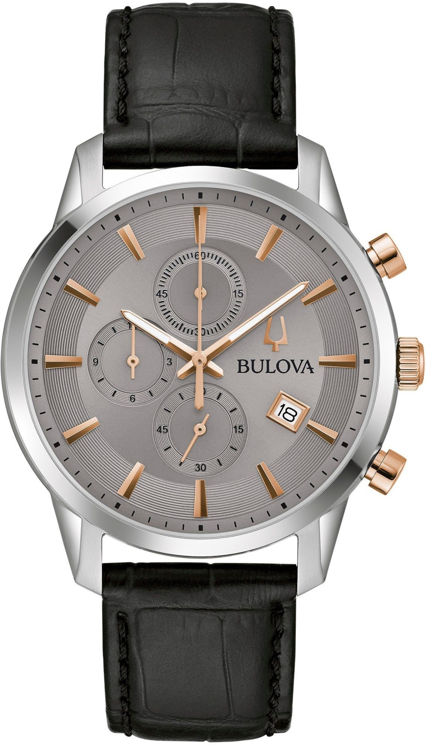 Bulova 98B409 Armbanduhr Herrenuhr Quarz Analog Edelstahl 41 mm B-Ware