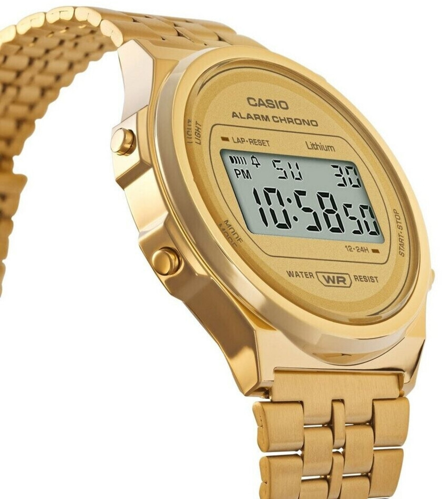 CASIO VINTAGE Chronograph A171WEG-9AEF Quarz Digital Gold B-WARE
