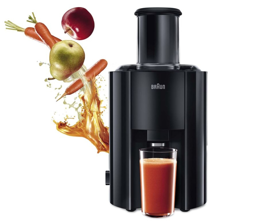 BRAUN Entsafter J300 MultiQuick 3 800W 75 mm Einfüllschaft schwarz