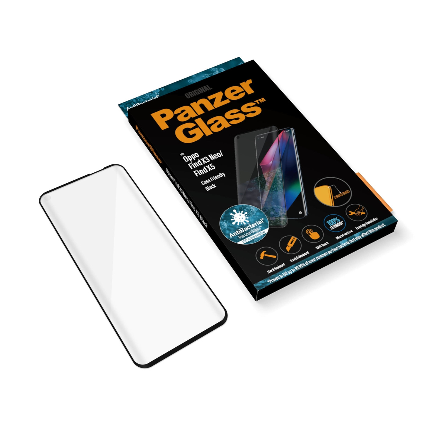 PanzerGlass™ Oppo Find X3 Neo Displayschutzglas Schutzfolie Das Original NEU