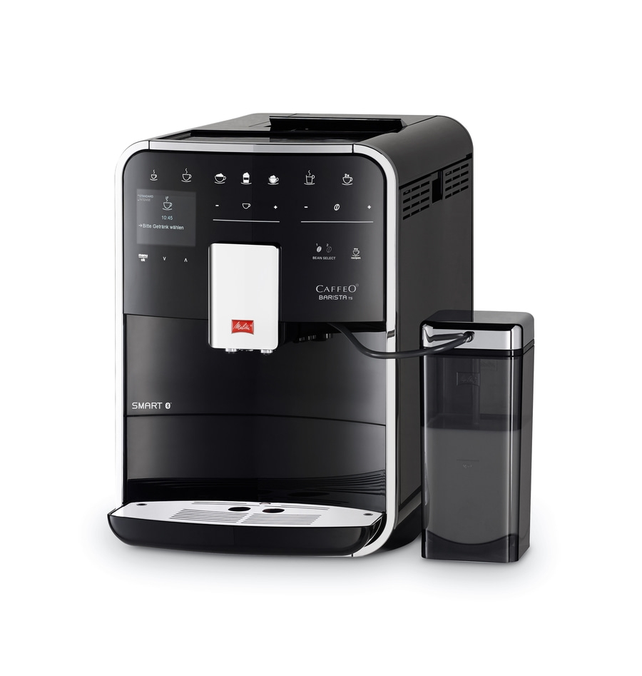 Kaffeemaschine, schwarz, mit Display, Melitta, Smart, Barista TS, Getränkeauswahl, Kaffeezubereitung