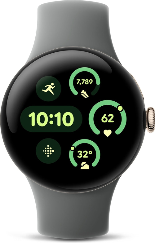 GOOGLE Pixel Watch 3 LTE Smartwatch 45 mm GPS Hazel AMOLED Display B-WARE