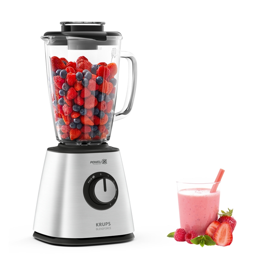 KRUPS Mixer Blendforce+ 800 Watt 5 Stufen Standmixer Smoothie Maker Ice Crusher