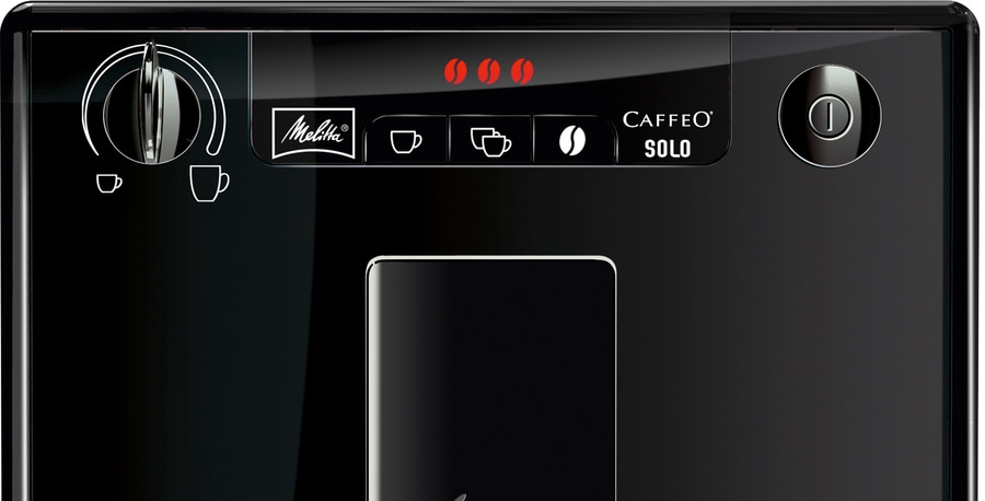 MELITTA Kaffeevollautomat Solo Pure Black E950-322 Espressomaschine schwarz