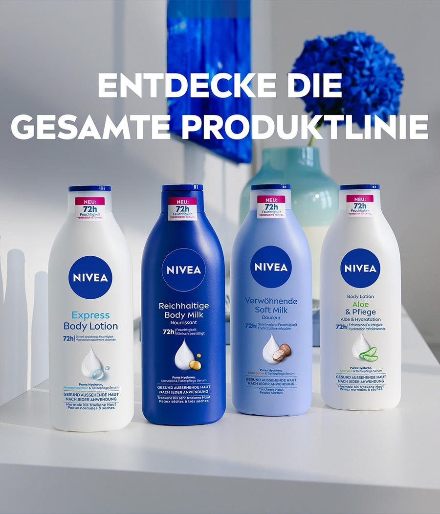 NIVEA Body Reichhaltige Milk 2 x 400ml 72h intensive Feuchtigkeit
