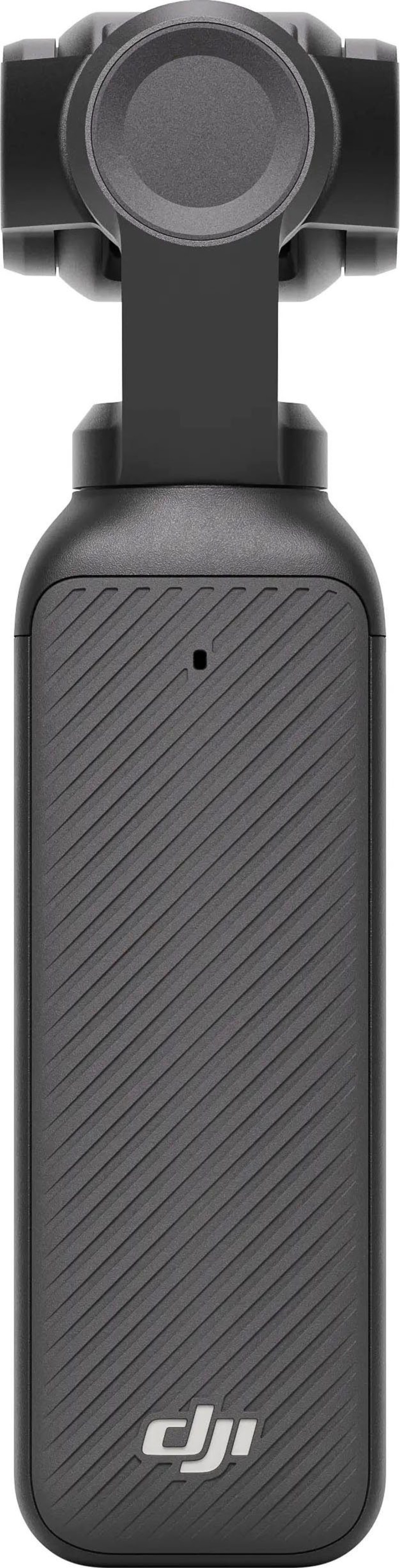 Grauer Gimbal mit DJI-Logo und Rillenmuster