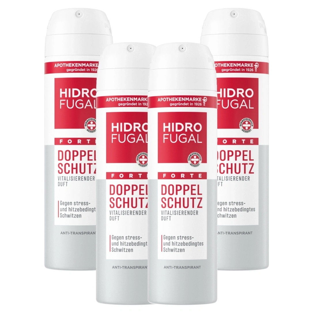 Vier Dosen Hidro Fugal Doppel Schutz Anti-Transpirant