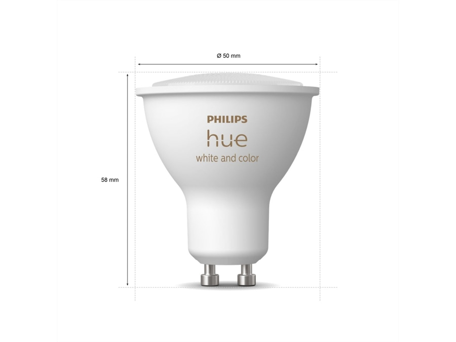 PHILIPS Hue White & Color Ambiance Starter-Set 3x GU10 Lampen + Bridge + Dimmer