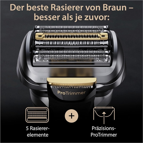 BRAUN Series 9 Pro+ 9575cc Rasierer Nass/Trocken Reinigungsstation B-Ware