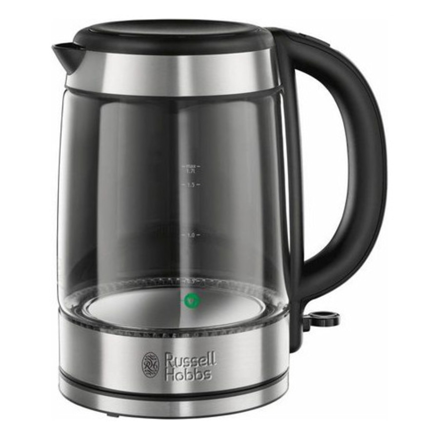 RUSSELL HOBBS Glas Wasserkocher 21600-57 1,7 Liter 2200 Watt Edelstahl silber