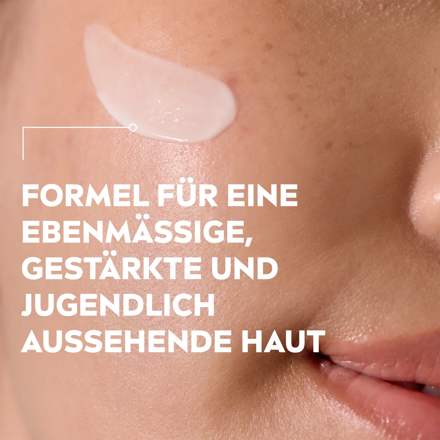 Ein Hautpflegeprodukt für ebenmäßige, gestärkte und jugendlich aussehende Haut