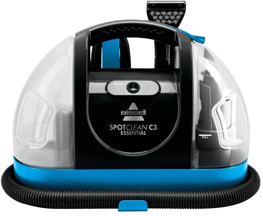 Bissell SpotClean C3 Essential, tragbarer Teppichreiniger, schwarz und blau.