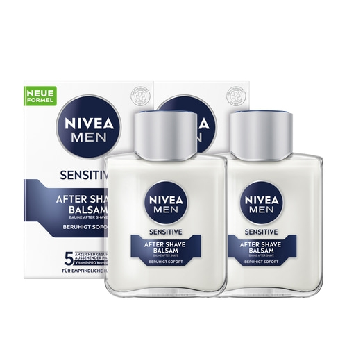 NIVEA MEN After Shave Sensitive Balsam Feuchtigkeit empfindliche Haut 2 x 100 ml