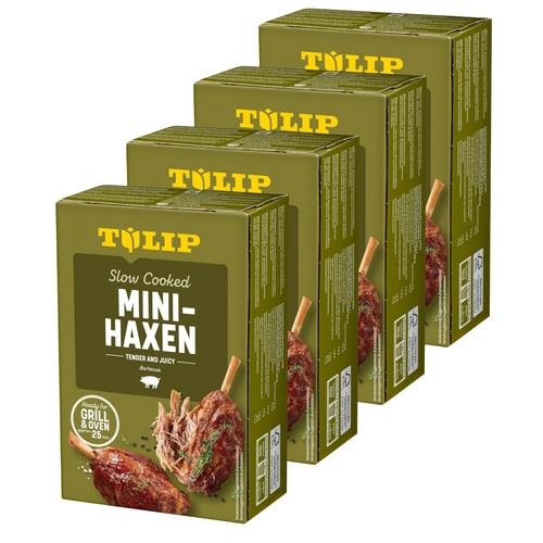 TULIP 4x Mini-Haxe 500g Vakuumverpackt und im Backofen oder Grill zubereitet