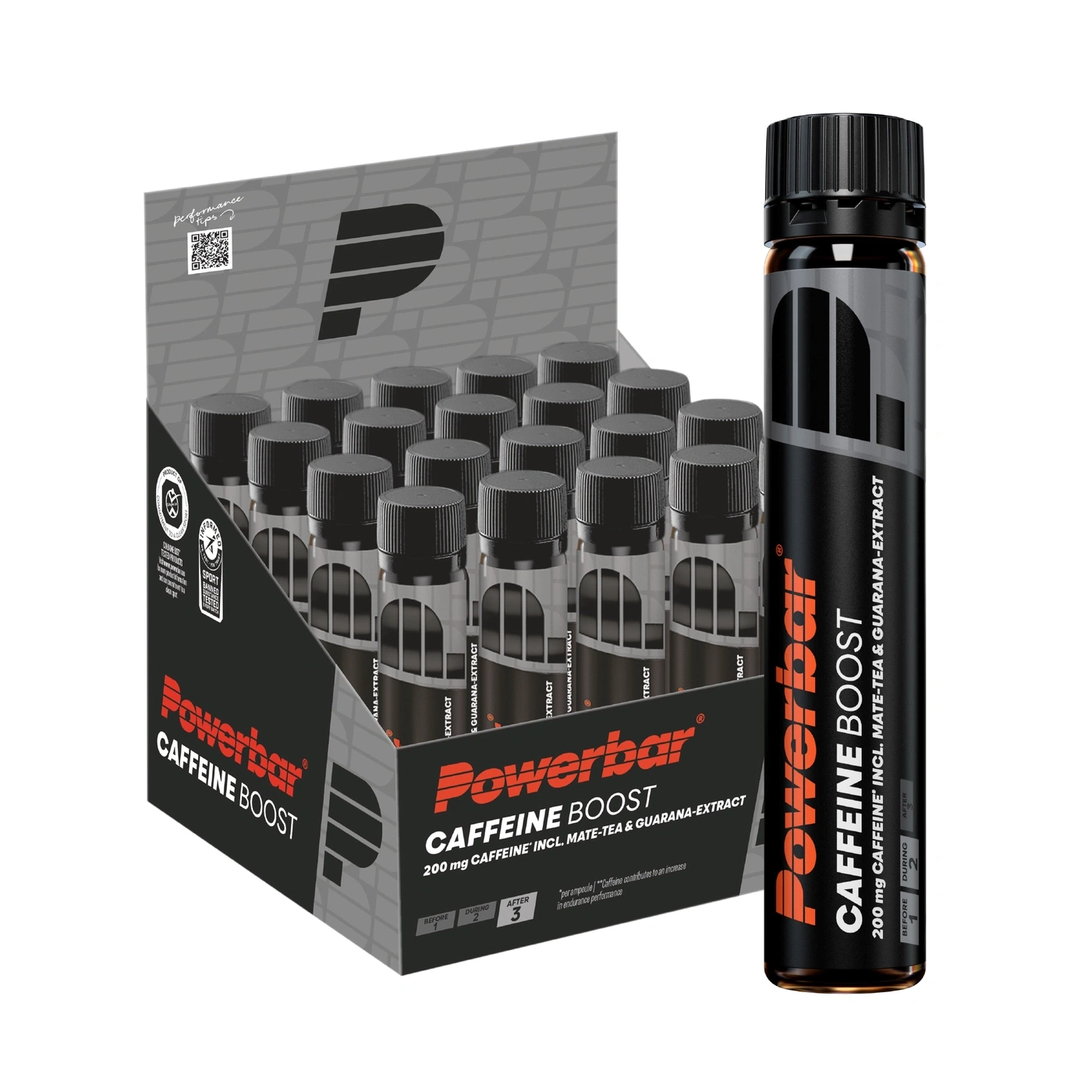 Powerbar Koffein Boost Ampullen in einer Packung