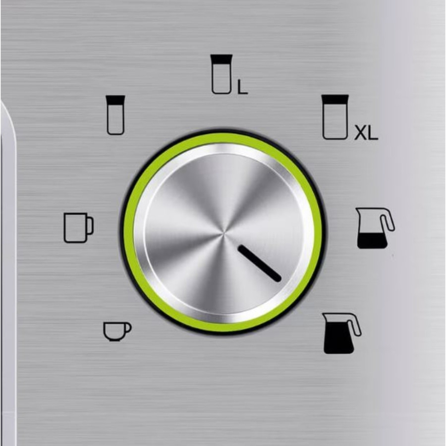 Einstellknopf mit Symbolen für Tassen und Krüge für die Getränkemenge