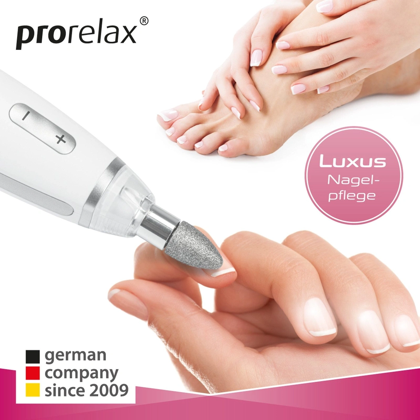 Nagelpflegegerät mit Händen und Füßen, Luxus Nagelpflege, german company since 2009