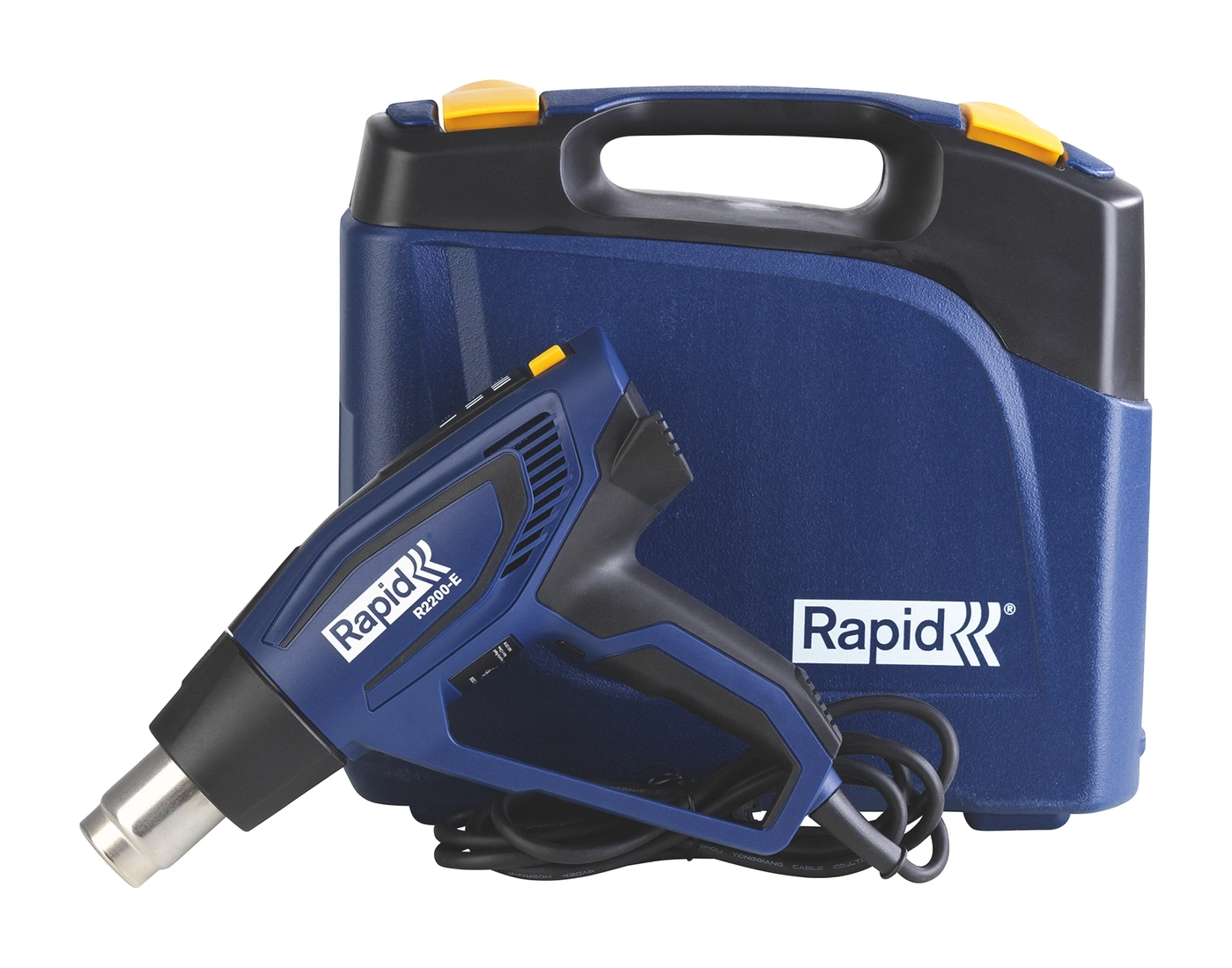 RAPID R2200-E Heißluftpistole 2200W Heißluftfön 60-650°C im Koffer Keramik Heiß