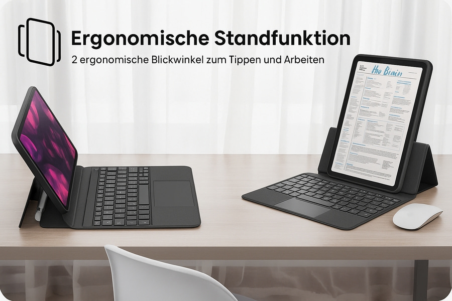 LAUT Type Folio 10,9 Zoll iPad Pro iPad Air Bluetooth Tastatur Schutzcase NEU