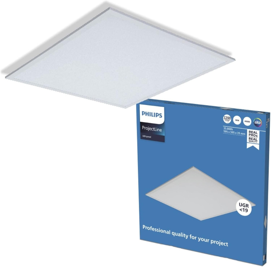 PHILIPS Einbau- und Einlege-Panelleuchte LED Deckenlampe Bürolampe quadratisch