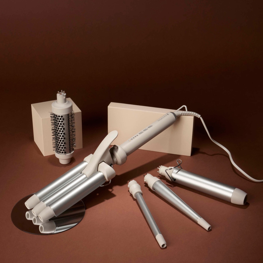 REMINGTON Lockenstab 5in1 MultiStyler Welleneisen Rundbürste Beach Waves Spiral