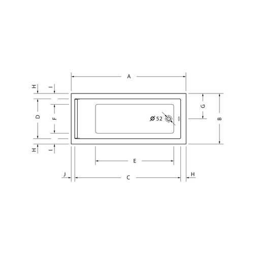 DURAVIT Badewannen Starck 1600x700 mm Badewanne rechteckig Ablauf Fußende