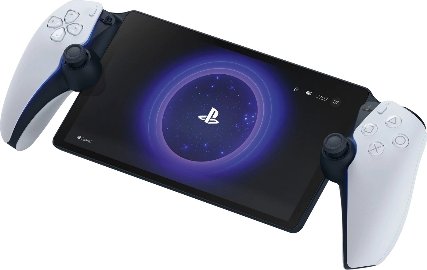 PlayStation Portal: Handheld-Konsole mit Bildschirm und Controllern für Gaming-Enthusiasten