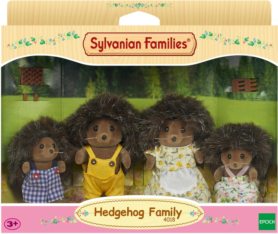 SYLVANIAN FAMILIES Epoch Games "Igel Familie" Set 4 Figuren ab 3 Jahren NEU