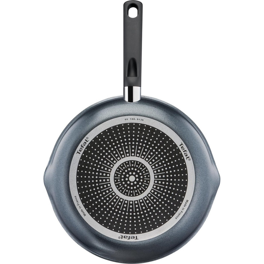 Tefal-Pfanne, grau, mit Griff, Made in France, Kochgeschirr, Küchenutensilien, Antihaftbeschichtung