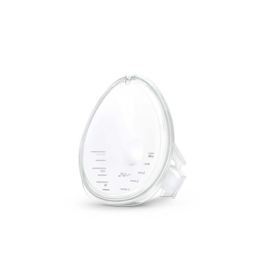 Brustwarze, transparent, mit Messskala, 24 mm, für Muttermilch