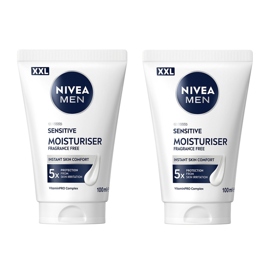 Zwei Nivea Men sensitive Feuchtigkeitscreme mit VitaminPRO Complex
