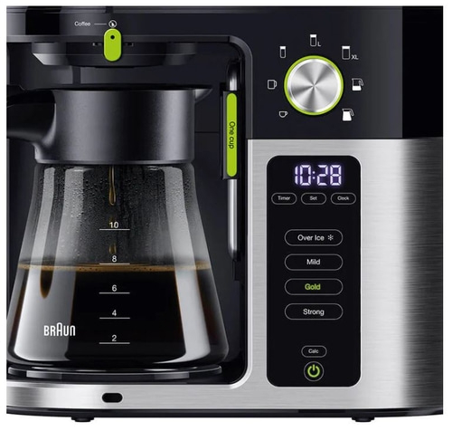 BRAUN Filterkaffeemaschine MultiServe KF9050BK 10 Tassen 1750 W Display