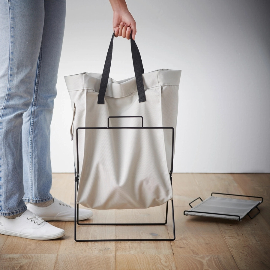 BETTY BOSSI Recycling-Tasche mit Halterung 30 l 2 Stk stapelbar waschbar