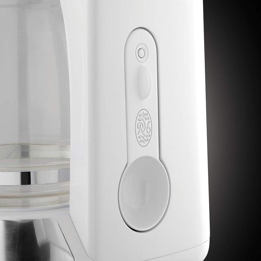 RUSSELL HOBBS Kaffeemaschine Inspire White 24390-56 Glas Timer 10 Tassen 1000 W