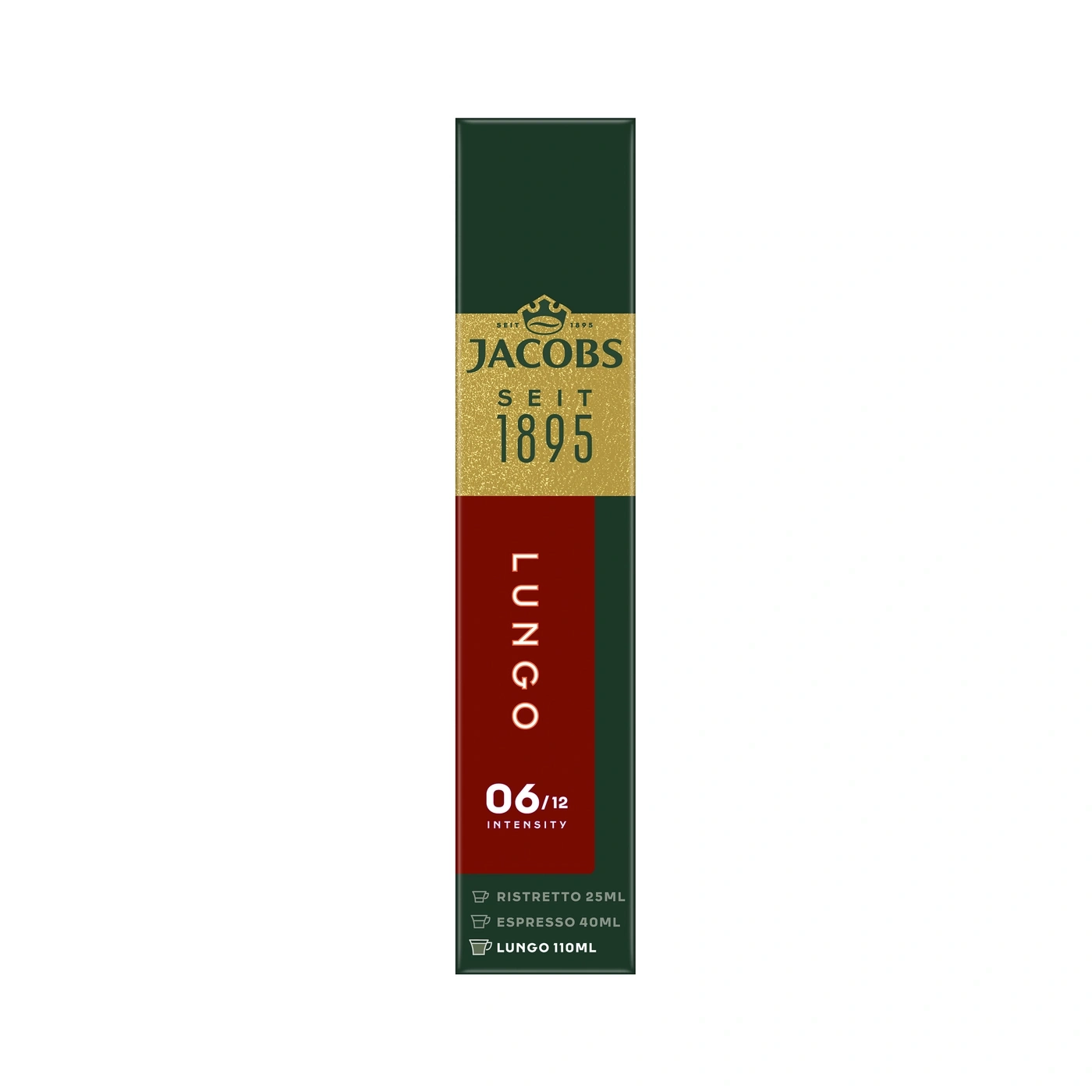 Verpackung für Jacobs Lungo Kaffee, Stärke 06/12