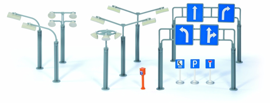 SIKU Schilder und Leuchten 5594 Ergänzungsset SIKU WORLD Spielelemente