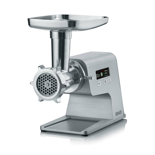 GRAEF Fleischwolf Multiwolf FW 500 400 Watt 3 verschiedene Lochscheiben silber