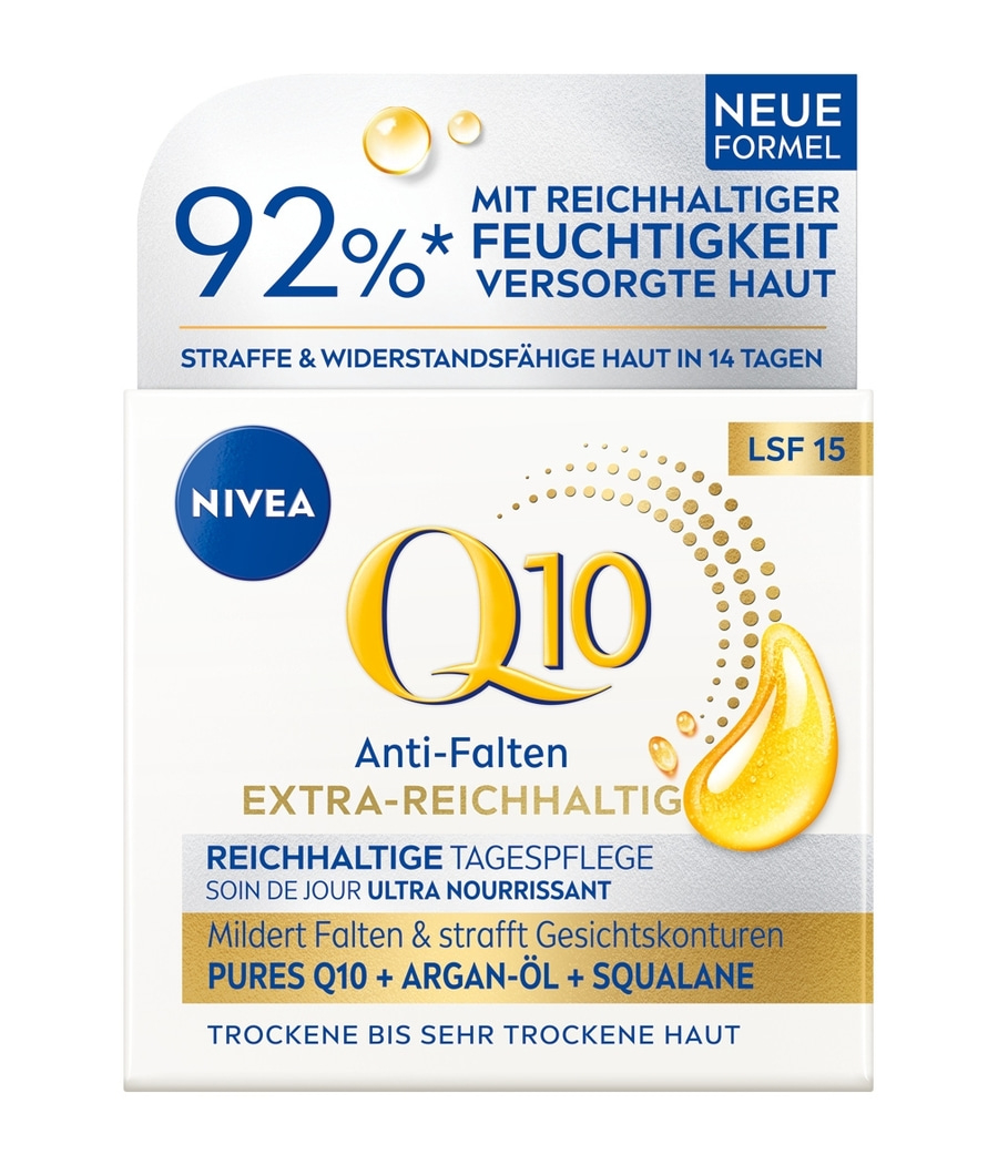 NIVEA Q10 Anti-Falten Extra-Reichhaltige Tagespflege LSF 15