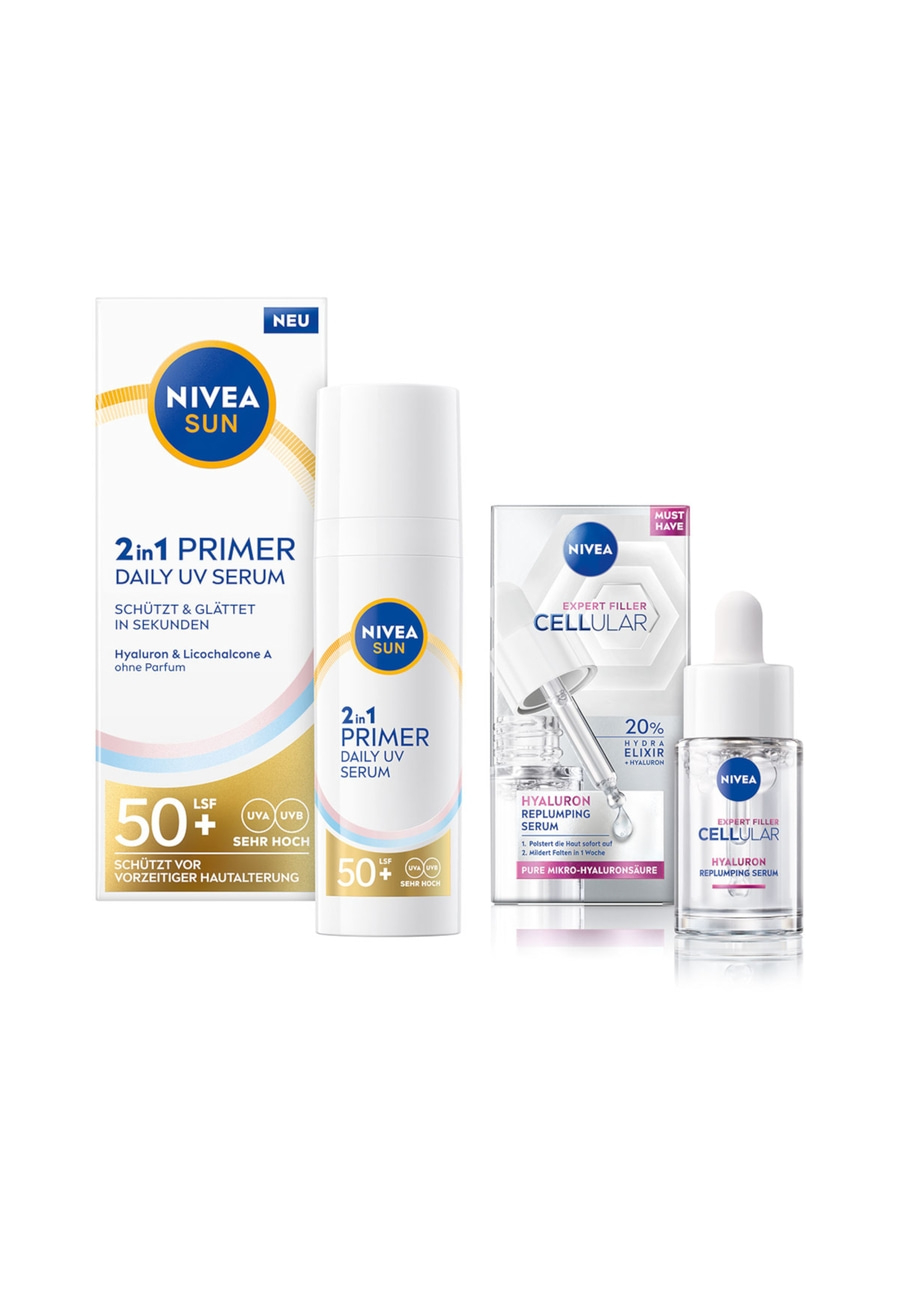 Nivea Sun Tagespflege mit LSF 50, Hyaluron Elixir und Cellular Expert Filler