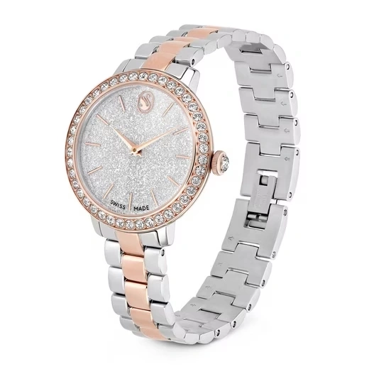 SWAROVSKI Matrix 5715028 Damenuhr Armbanduhr 30mm Quarz Edelstahl Bicolor B-WARE