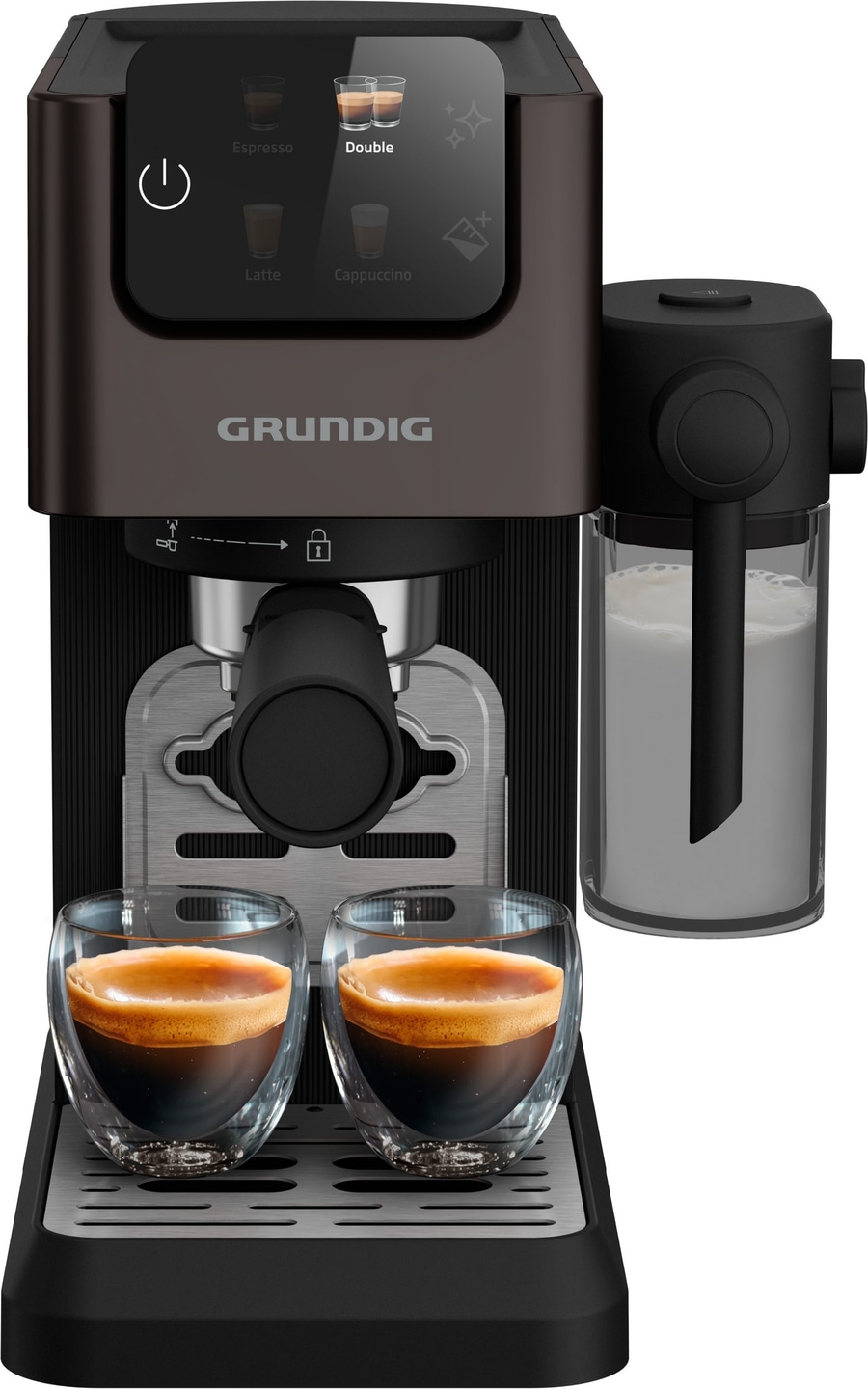 Grundig Espressomaschine KSM 5330 Siebträger Milchbehälter Touch-Display B-WARE
