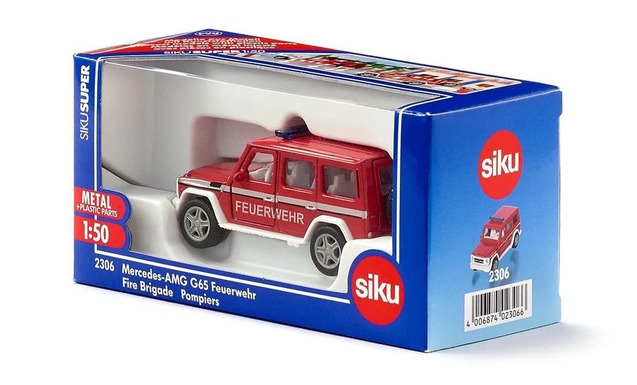 SIKU Mercedes-AMG G65 Feuerwehr 2306 Maßstab 1:50 Modellfahrzeug Modellauto
