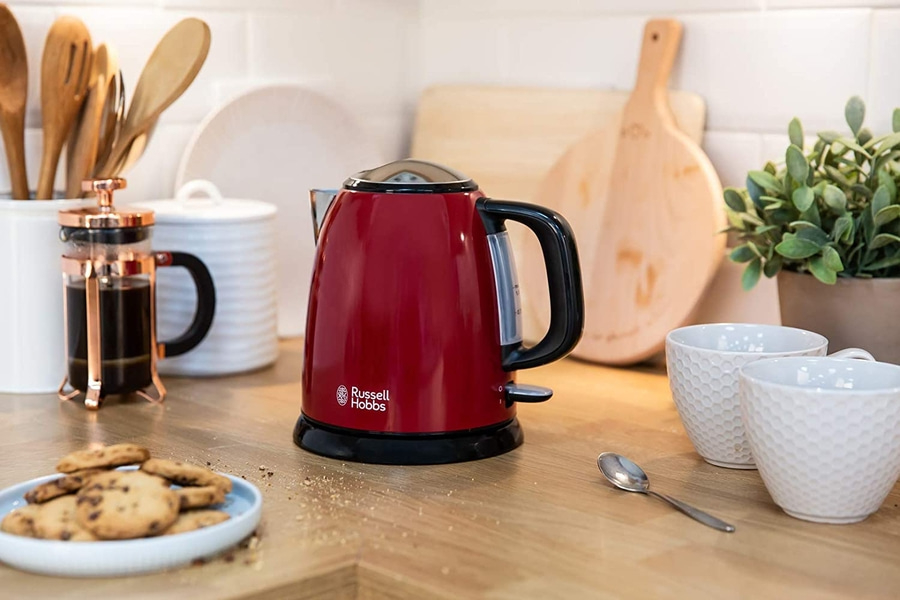 RUSSELL HOBBS Wasserkocher Colours Plus+ Flame Red 24992-70 Mini 1L 2400W