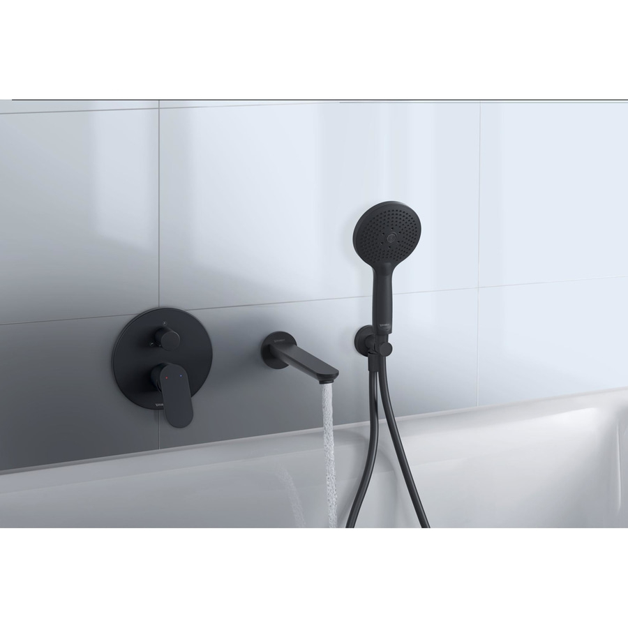 DURAVIT Duschschlauchanschluss Wandanschlussbogen Schlauchanschluß Schwarz
