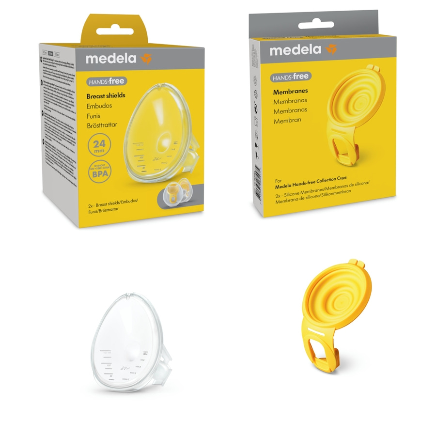Medela Hands-free Produkte: Brustschilder und Membranen für Muttermilch