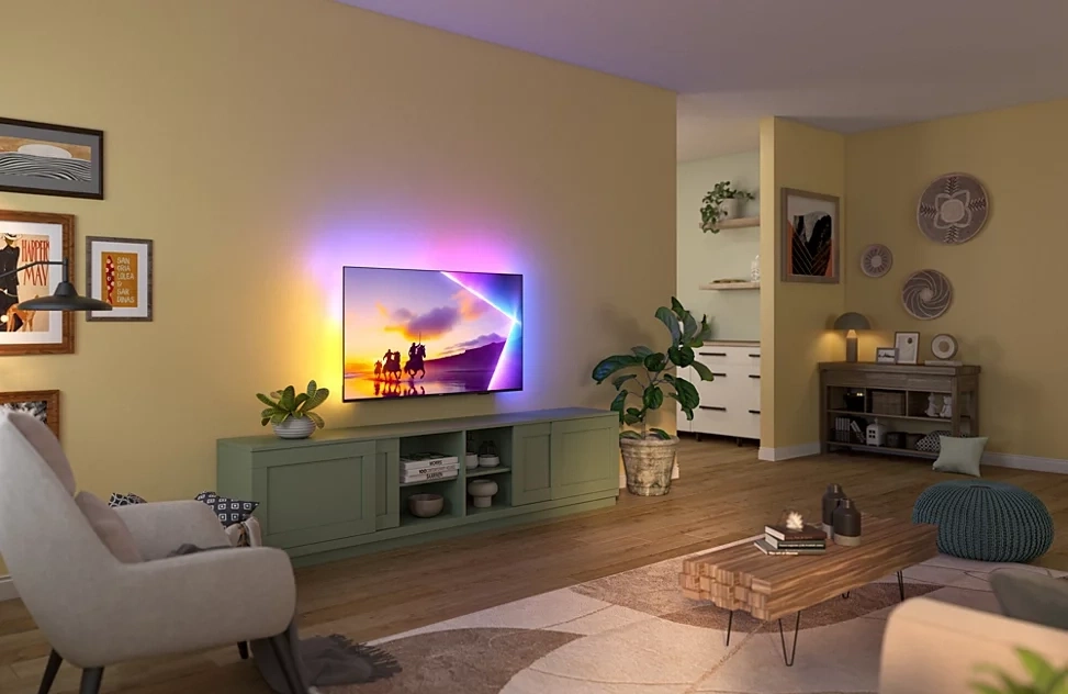 PHILIPS Ambilight Fernseher 85 Zoll 4K Ultra HD LED Smart TV 85PUS8500/12