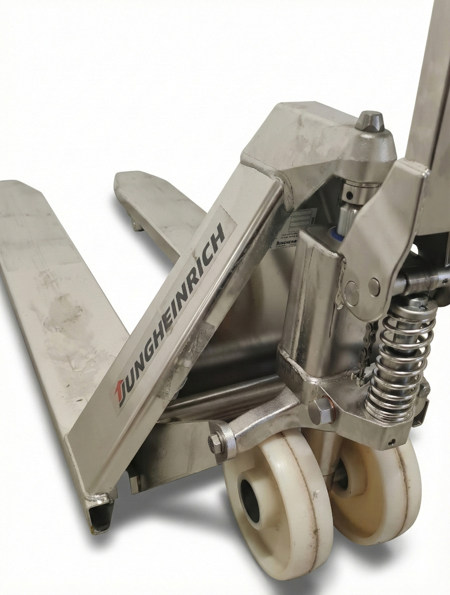 JUNGHEINRICH Edelstahl-Handhubwagen AM I20p Gabellänge 1.140mm 2.000kg B-WARE