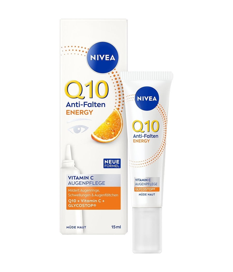 NIVEA Q10 Anti-Falten Energy Augenpflege mit Vitamin C und Glycostop